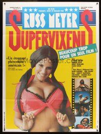 1k792 SUPER VIXENS French 1p '80s Russ Meyer, super sexy Shari Eubank is TOO MUCH for one movie!
