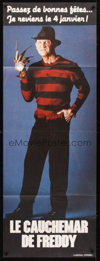 1k518 NIGHTMARE ON ELM STREET 4 French door-panel '89 full-length Robert Englund as Freddy Krueger