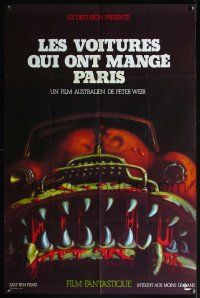 1k500 CARS THAT ATE PARIS French 30.75x46.5 '74 early Peter Weir, wild art of killer automobile!