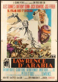 1k017 LAWRENCE OF ARABIA style B Italian 2p '63 David Lean classic, different art by Cesselon!