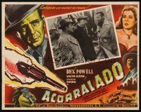 1k296 CORNERED Mexican LC R50s great artwork of Dick Powell & Micheline Cheirel