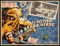 1k300 DAS RATSEL DER GRUNEN SPINNE Mexican LC '60 cool border art of monster & spider web!