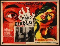 1k307 DEVIL'S HAND Mexican LC '61 wild voodoo horror, cool totally different border art!