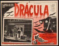 1k335 HORROR OF DRACULA Mexican LC '58 Hammer, geat image of Christopher Lee as the vampire!