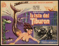 1k355 MERMAIDS OF TIBURON Mexican LC '62 Diane Webber, underwater art of sexy mermaid & sharks!