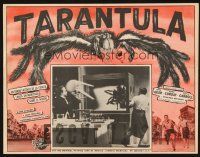 1k399 TARANTULA Mexican LC '55 Jack Arnold, great art of town running from spider monster!