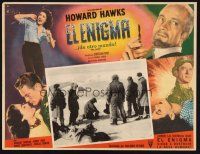 1k406 THING Mexican LC '51 Howard Hawks classic horror, great border montage!