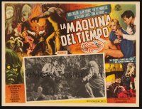 1k408 TIME MACHINE Mexican LC '60 H.G. Wells, George Pal, c/u of Rod Taylor confronts Morlock!