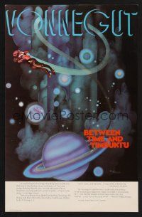1k033 BETWEEN TIME & TIMBUKTU 11x17 special poster '72 Vonnegut, cool fantasy art by Doug Johnson!