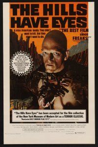 1k034 HILLS HAVE EYES 11x17 special poster '78 Wes Craven, creepy sub-human Michael Berryman!