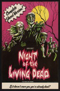 1k037 NIGHT OF THE LIVING DEAD 11x17 special poster R78 George Romero classic,different zombie art