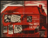 1k241 RED HOUSE die-cut pressbook '46 Edward G. Robinson, film noir directed by Delmer Daves!