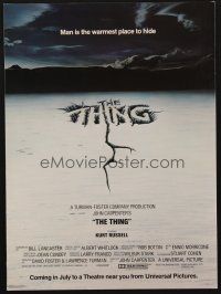 1k083 THING promo brochure '82 John Carpenter, cool images of Kurt Russell, Wilford Brimley!