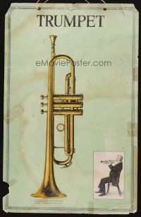 1k040 TRUMPET/OBOE 2-sided 14x22 music poster '18 full-color images & them being played!