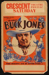 1k098 BUCK JONES WC '30s The Mighty Ace of Action Stars!