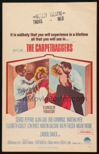 1k102 CARPETBAGGERS WC '64 great close up of Carroll Baker biting George Peppard's hand!
