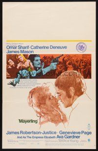1k129 MAYERLING WC '69 no woman could satisfy Omar Sharif until Catherine Deneuve!