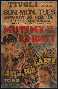 1k133 MUTINY ON THE BOUNTY WC '35 Clark Gable, Charles Laughton, sexy Movita!