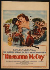 1k145 ROSEANNA MCCOY WC '49 Farley Granger in famous feud with the Hatfields, Nicholas Ray!