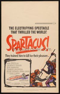 1k152 SPARTACUS WC R67 classic Stanley Kubrick & Kirk Douglas epic, cool gladiator artwork!
