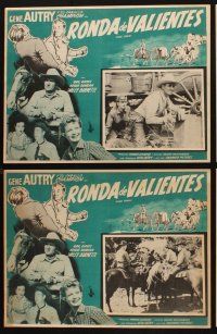 1k435 PACK TRAIN 7 Mexican LCs '53 Gene Autry & Smiley Burnette crack hijack attack on food train!