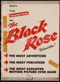 1k176 BLACK ROSE pressbook '50 Tyrone Power, Jack Hawkins & Orson Welles!