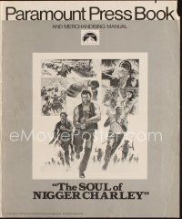 1k254 SOUL OF NIGGER CHARLEY pressbook '73 Fred Williamson has his soul brothers w/ him this time!
