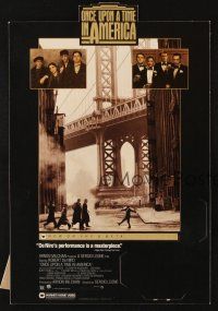 1k051 ONCE UPON A TIME IN AMERICA video standee '84 Robert De Niro, directed by Sergio Leone!