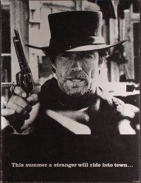 1k079 PALE RIDER set of 4 promo brochures '85 great different images of cowboy Clint Eastwood!