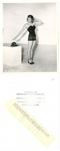 1m311 JOAN CAULFIELD 8x10 still '49 posing as the original Petty Girl by phone by Lippman!