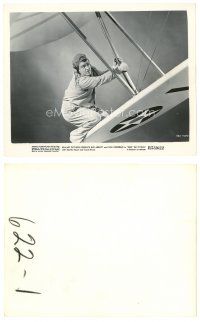 1m334 KEEP 'EM FLYING 8x10 still R53 Lou Costello holding onto airplane wing in mid-air!