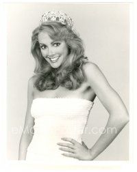 1m003 1982 MISS USA PAGEANT TV 7x9 still '82 Kim Seelbrede, Miss USA 1981, will crown new winner!