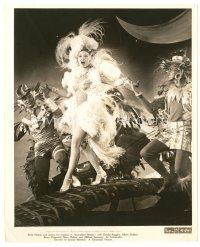 1m053 BETTY HUTTON 8x10 still '43 dancing & singing full-length in wild sexy feathered outfit!!