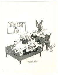 1m079 BUGS BUNNY'S THANKSGIVING DIET TV 7x9.25 still R84 Dr. Bugs with Porky & Sylvester on couch!