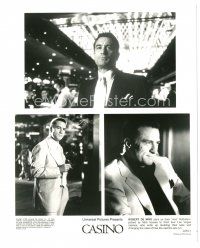 1m092 CASINO 8x10 still '95 Martin Scorsese, three different images of Robert De Niro!