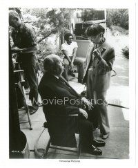 1m170 FAMILY PLOT 8x10 still '76 seated Alfred Hitchcock with dress designer Edith Head!
