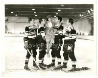 1m203 GAME THAT KILLS 8x10 still '37 great c/u of hockey players holding up sexy Rita Hayworth!