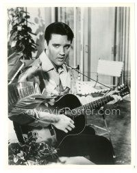 1m215 GIRL HAPPY 8x10 still '65 great close up of Elvis Presley playing guitar!