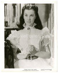 1m228 GONE WITH THE WIND 8x10 still R47 c/u of beautiful Vivien Leigh with her hands clasped!