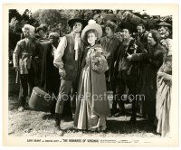 1m263 HOWARDS OF VIRGINIA 8x10 still '40 Martha Scott & Cary Grant with group of settlers!