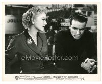1m268 I CONFESS 8x10 still '53 Hitchcock, Anne Baxter looks at concerned priest Montgomery Clift!
