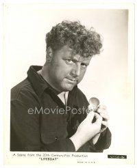 1m364 LIFEBOAT 8x10 still '43 Alfred Hitchcock, great c/u of Walter Slezak holding compass!