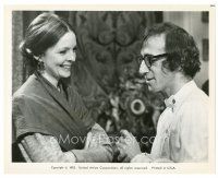 1m391 LOVE & DEATH 8x10 still 75 great close up of happy Woody Allen & laughing Diane Keaton!