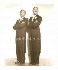 1m477 NICHOLAS BROTHERS 8x10 still '30s the young tap dancing duo full-length in tuxedos!