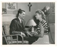 1m488 NOTORIOUS 8x10 still '46 Cary Grant stares sadly at beautiful Ingrid Bergman, Hitchcock