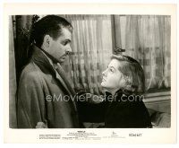 1m560 REBECCA 8x10 still R56 Alfred Hitchcock, Laurence Olivier looks down at Joan Fontaine!