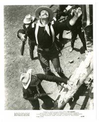 1m567 RIO GRANDE 8x10 still '50 great image of John Wayne with drawn gun leading charge!