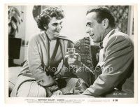 1m618 SIROCCO 8x10 still '51 Humphrey Bogart has a drink with pretty Marta Toren!