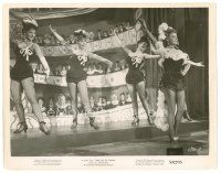 1m653 TAKE ME TO TOWN 8x10 still '53 sexy Ann Sheridan performing on stage with showgirls!