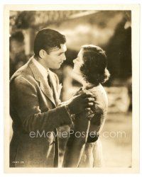 1m664 TEST PILOT 8x10 still '38 romantic close up of Clark Gable staring into Myrna Loy's eyes!